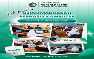 Digitalisasi dan Integritas: Awal Gemilang Ujian Madrasah Berstandar Komputer di MA As-Salafiyah